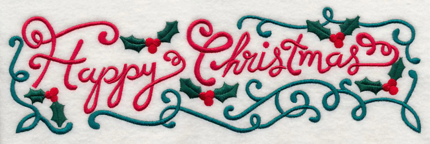 Happy Christmas Holly Border - Image 6
