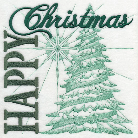 Happy Christmas Tree Square - Image 6