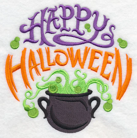 Happy Halloween and Bubbling Cauldron - Image 3