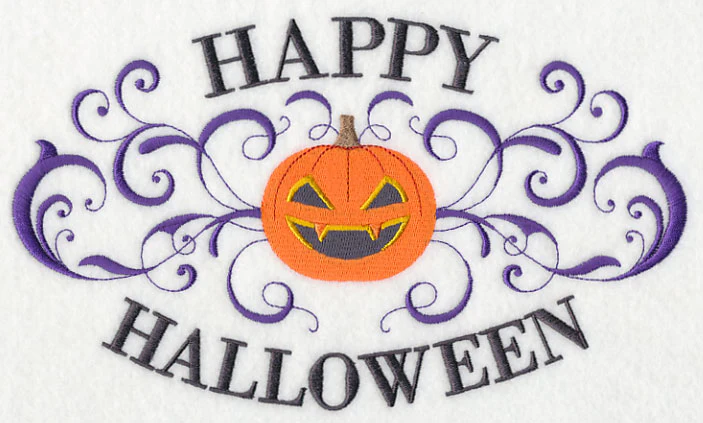 Happy Halloween with Jack-o-Lantern and Filigree - Image 5