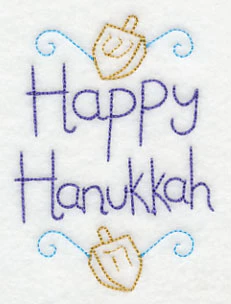 Happy Hanukkah with Dreidels (Vintage) - Image 3