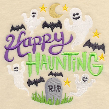 Happy Haunting Ghosts in Graveyard - Image 3