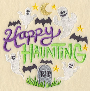 Happy Haunting Ghosts in Graveyard - Image 4