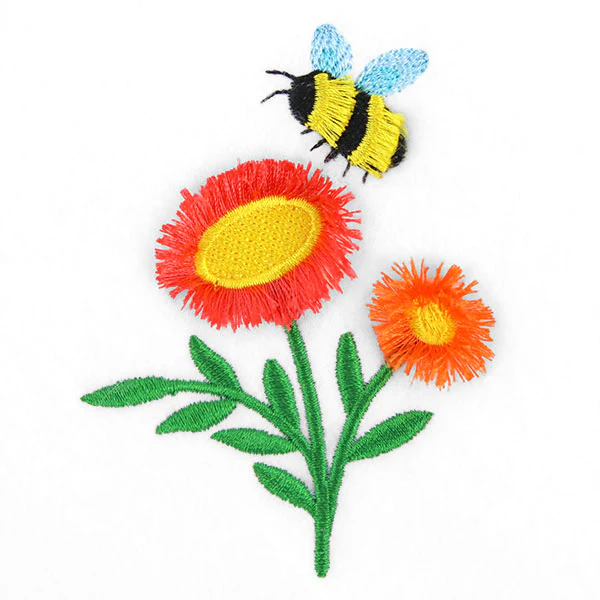 Happy Honeybee & Flowers (Fringe) - Image 2