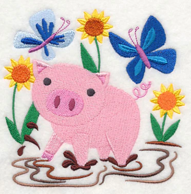 Happy Pig in Mud - Image 4