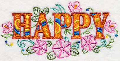 Happy with Vintage Flower Fade - Image 4