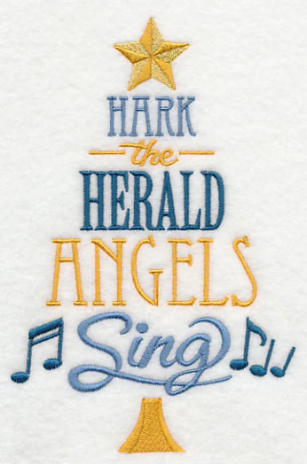 Hark the Herald Angels Sing Christmas Tree - Image 3