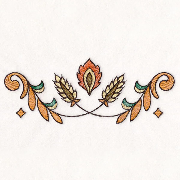 Harvest Folk Art Border