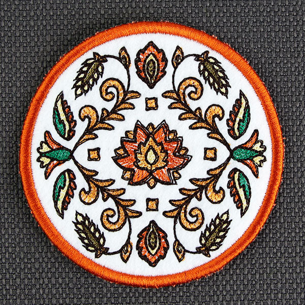 Harvest Folk Art Coaster (In-the-Hoop) - Image 4