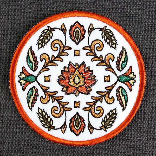 Harvest Folk Art Coaster (In-the-Hoop) - Image 7