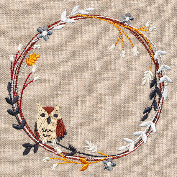 Harvest Owl Wildflower Wreath - Image 4