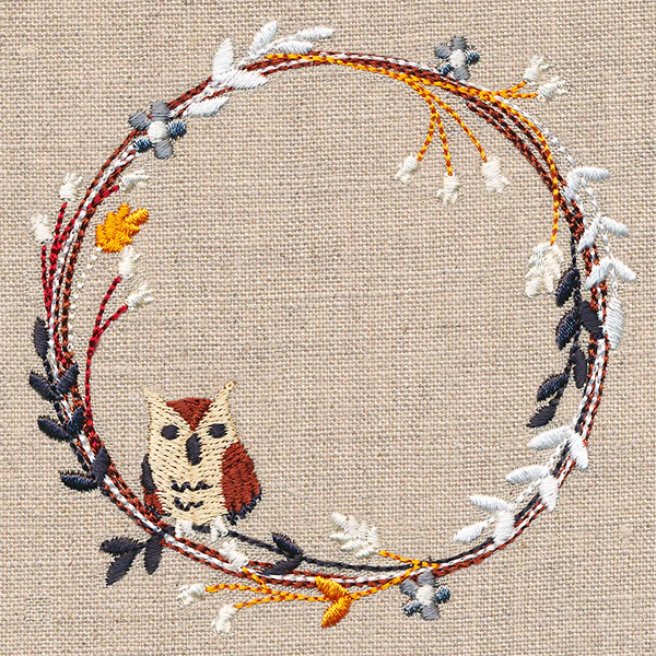 Harvest Owl Wildflower Wreath - Image 5