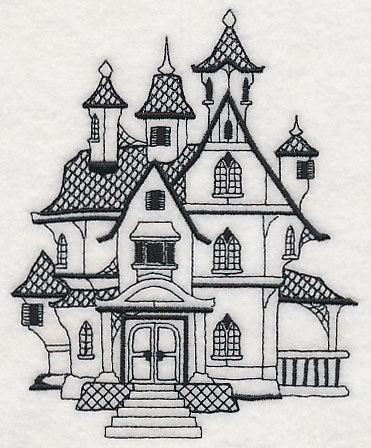 Haunted House (Blackwork) - Image 4