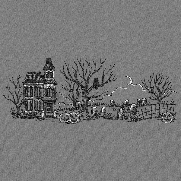 Haunted House Etching Border - Image 3