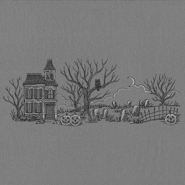 Haunted House Etching Border - Image 4
