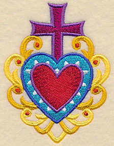 Heart and Cross Milagro - Image 3