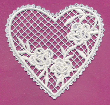 Heart and Roses 1 (Battenburg Lace) - Image 2