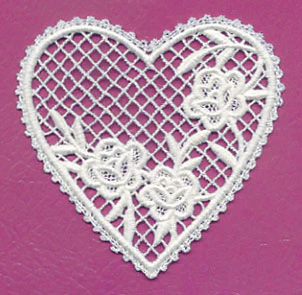 Heart and Roses 1 (Battenburg Lace) - Image 3