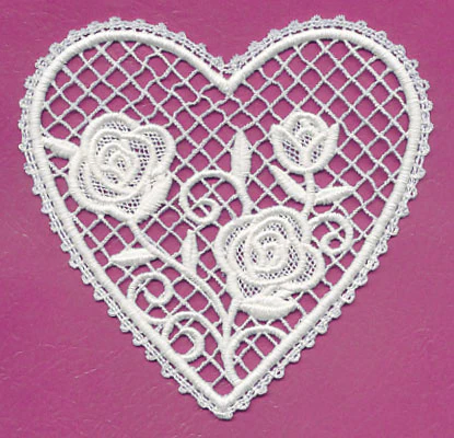 Heart and Roses 2 (Battenburg Lace) - Image 4