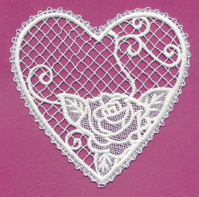 Heart and Roses 3 (Battenburg Lace) - Image 4