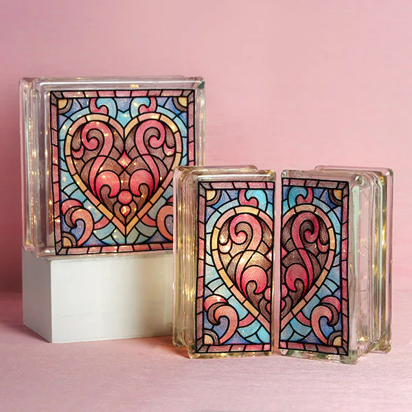 Heart Stained Glass Square - Image 15