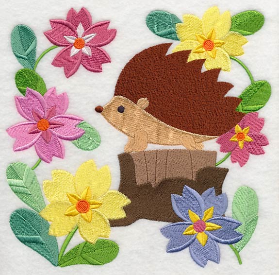 Hedgehog in Flowers - Image 6