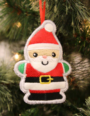 Heirloom Christmas Ornament - Santa (In-the-Hoop) - Image 2