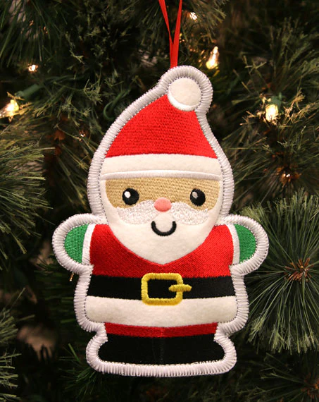 Heirloom Christmas Ornament - Santa (In-the-Hoop) - Image 3