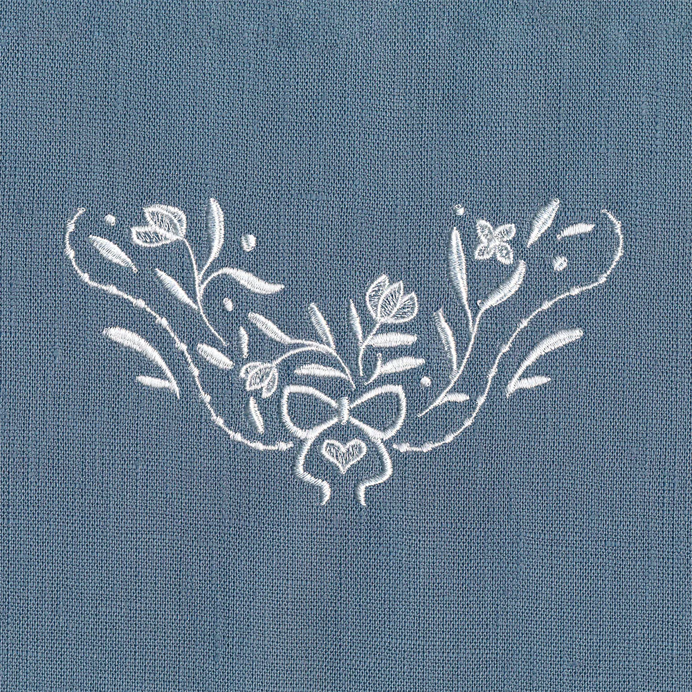 Heirloom Flowers - Corner 2 (Whitework) - Image 3