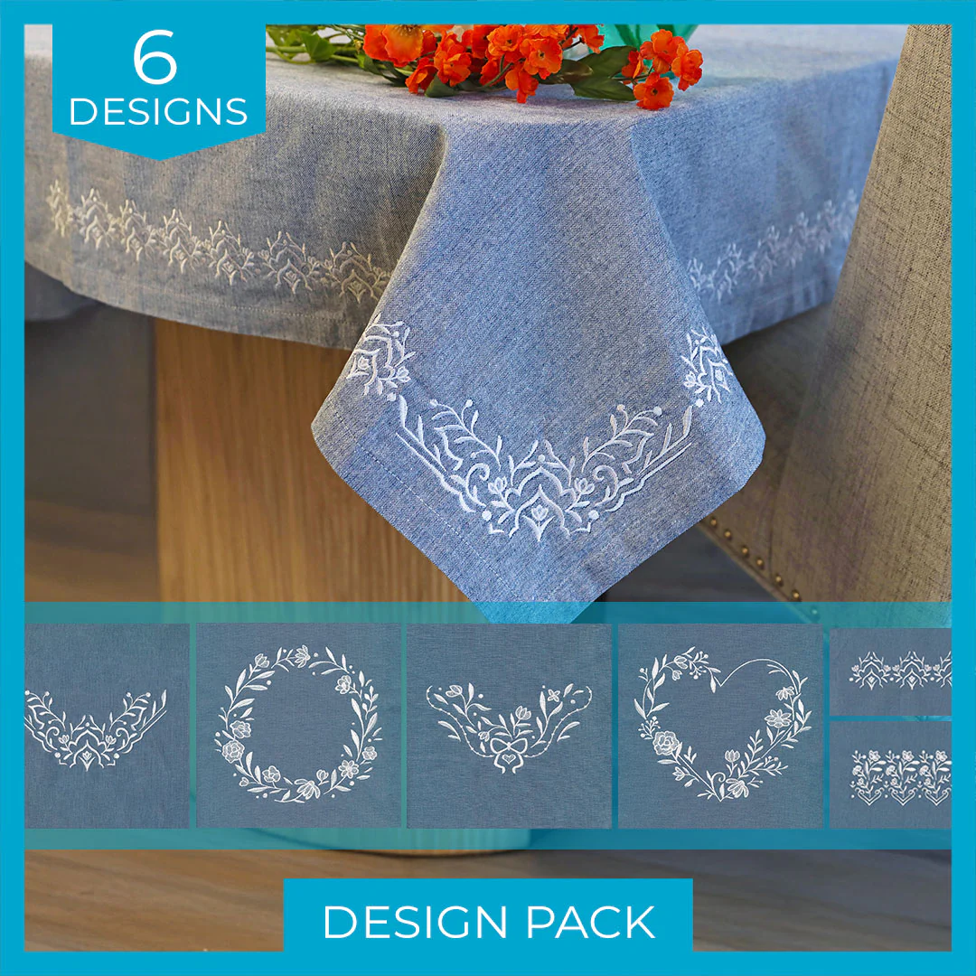 Heirloom Flowers (Whitework) Design Pack - Image 5