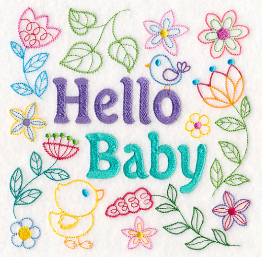 Hello Baby Square - Image 2