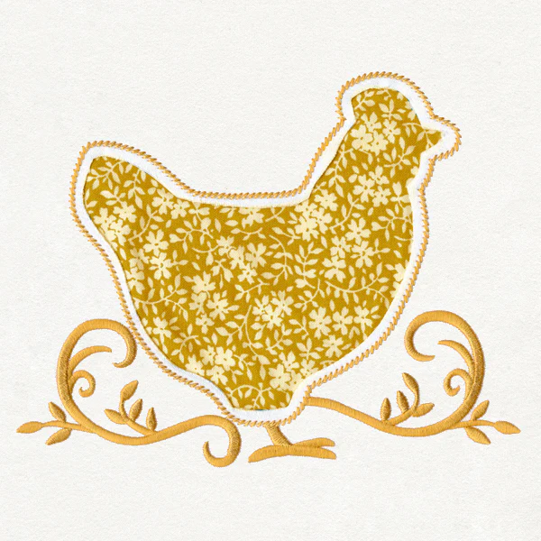 Hen Silhouette (Reverse Applique) - Image 2