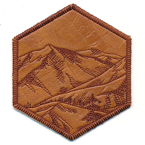 Hexagon Nature Coaster 1 (In-the-Hoop) - Image 4
