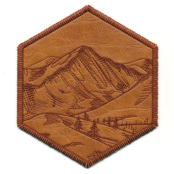 Hexagon Nature Coaster 2 (In-the-Hoop)