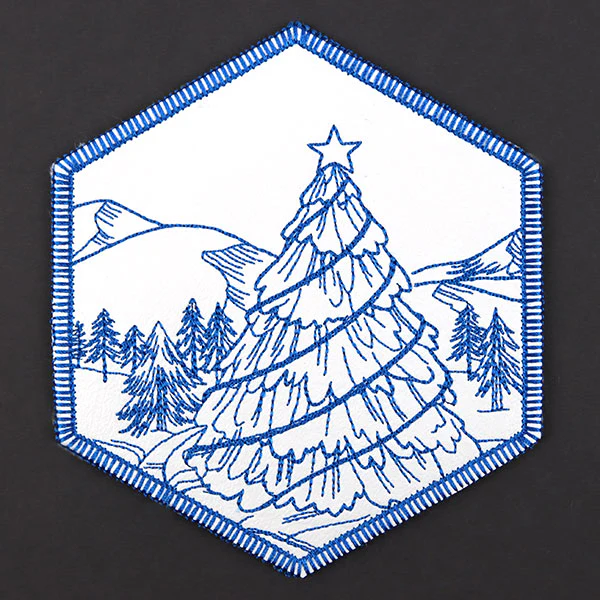 Hexagon North Pole Coaster 2 (In-the-Hoop)