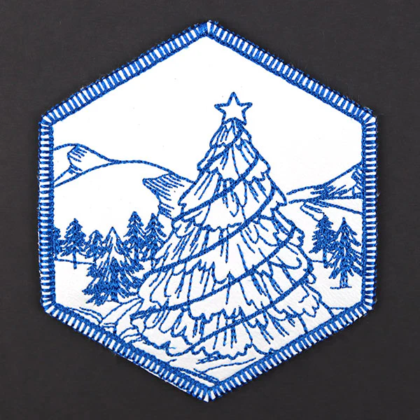 Hexagon North Pole Coaster 2 (In-the-Hoop) - Image 4
