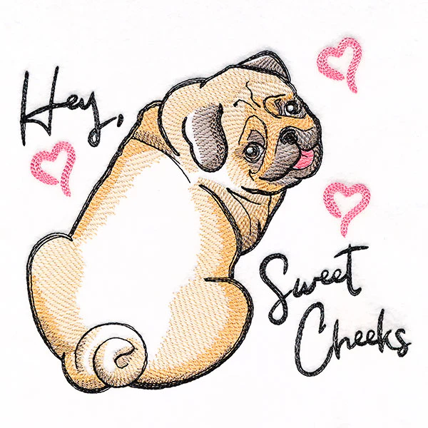 Hey Sweet Cheeks Pug - Image 4