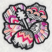 Hibiscus 3 (Blackwork) - Image 2