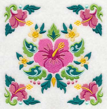 Hibiscus and Tropical Frame - Image 4