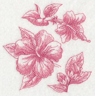 Hibiscus Botanical (Toile) - Image 4