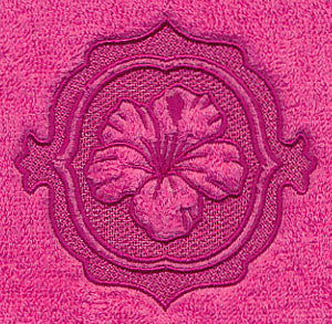 Hibiscus Medallion (Embossed) - Image 4