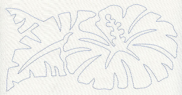 Hibiscus Quilting Border (Single Run) - Image 2