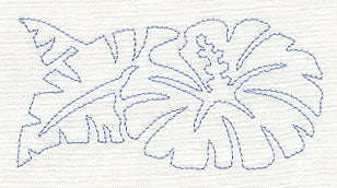 Hibiscus Quilting Border (Single Run) - Image 4
