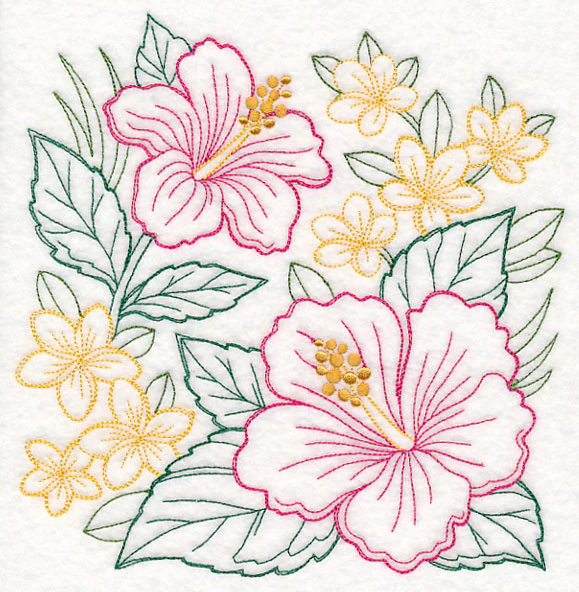 Hibiscus Square (Vintage)