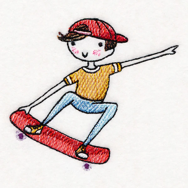 High-Flying Kiddo on Skateboard - Image 3