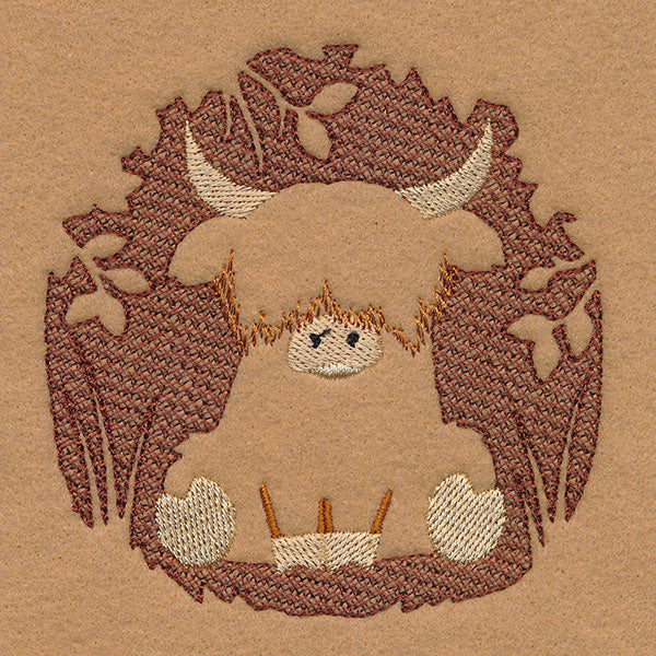 Highland Cow Silhouette (Embossed) - Image 10