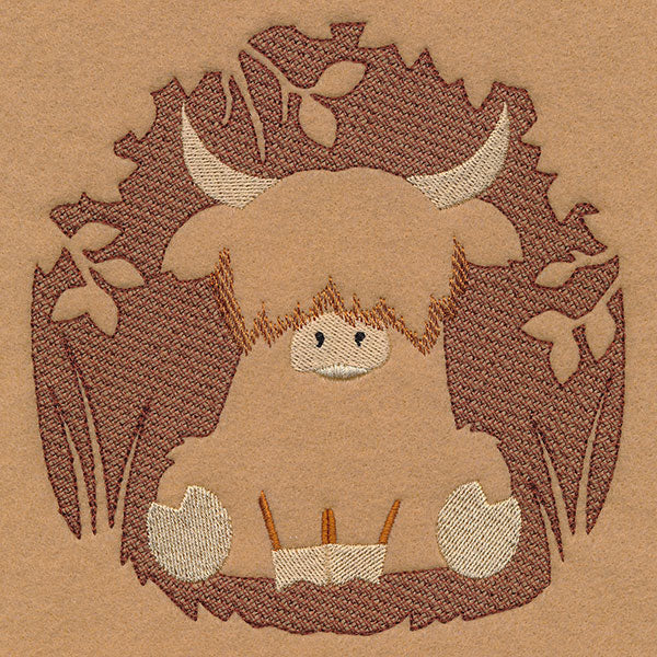 Highland Cow Silhouette (Embossed) - Image 6