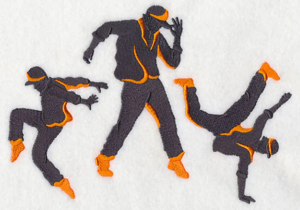 Hip-Hop Silhouette Trio - Male - Image 2