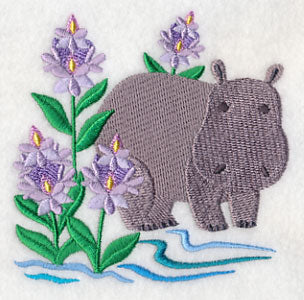 Hippo and Water Hyacinth - Image 5