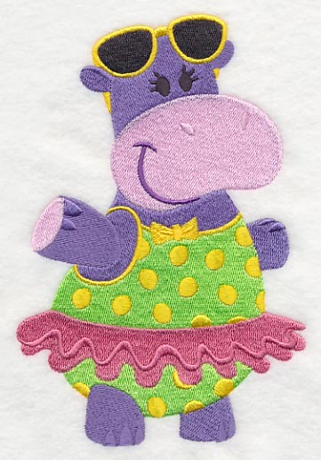 Hippo in Sunglasses